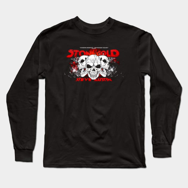 Stone Cold Steve Austin Defiance Long Sleeve T-Shirt by RianSanto